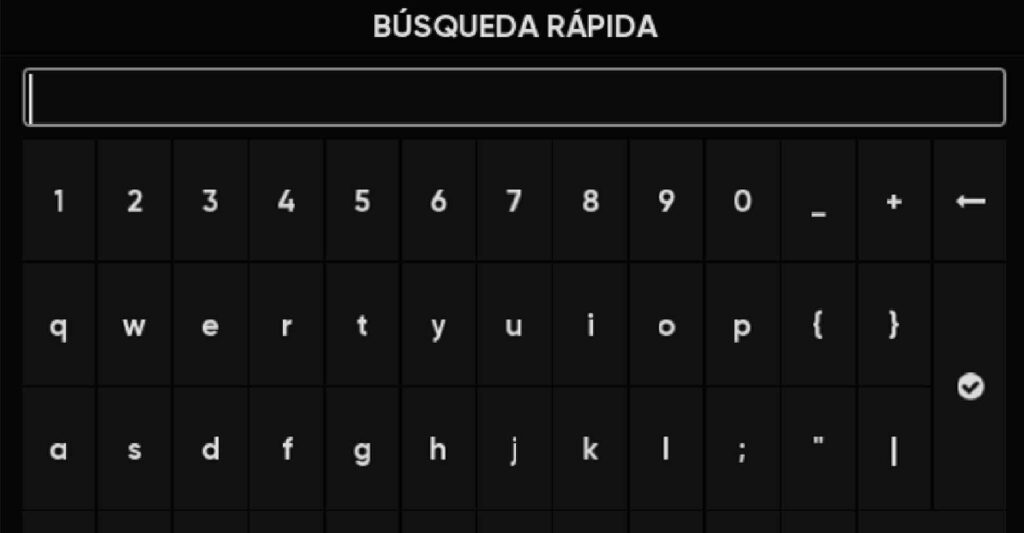 una imagen del buscador de juegos por texto